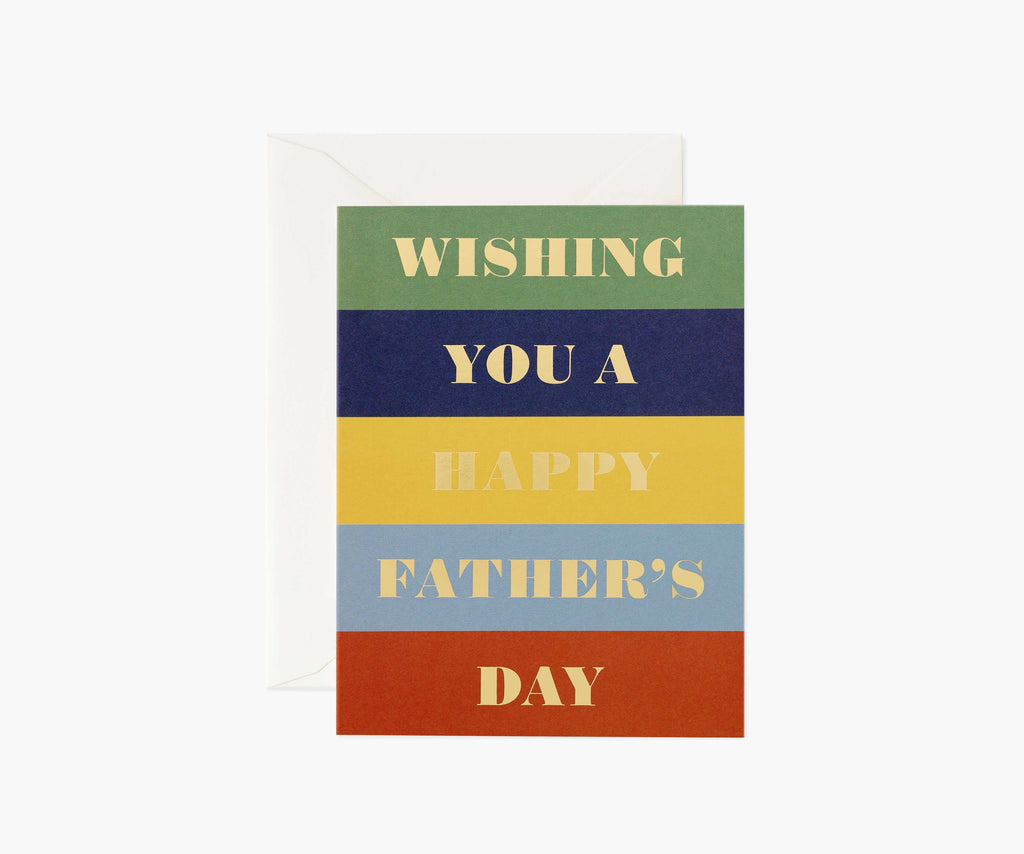 Color Block Father's Day Card - Single Card