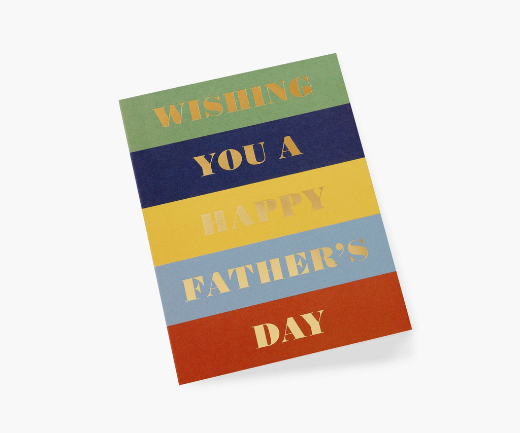 Color Block Father's Day Card - Single Card