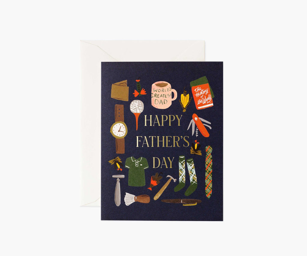 Dad's Favorite Things Father's Day Card - Single Card