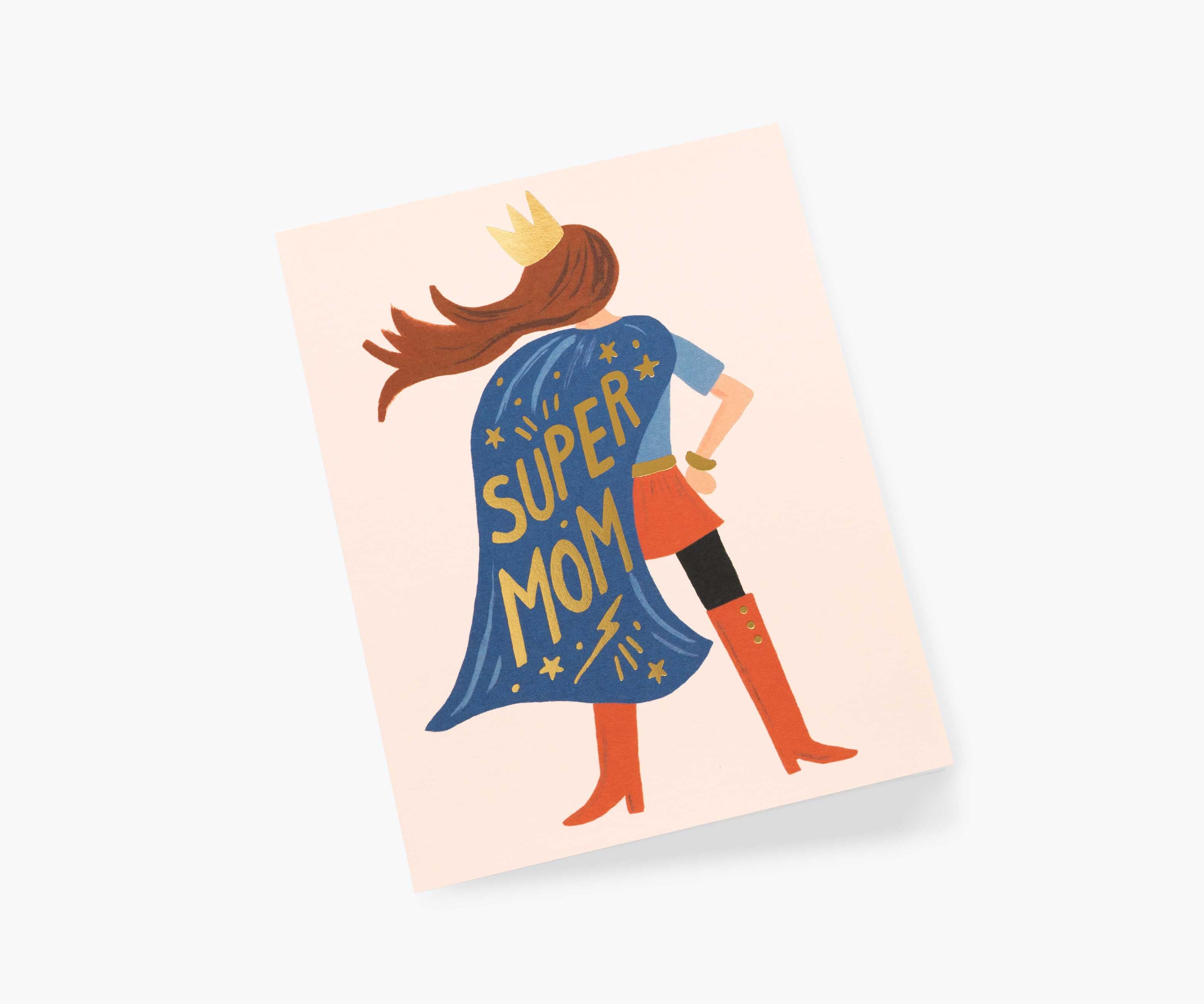 Super Mom Mother's Day Card - Single Card