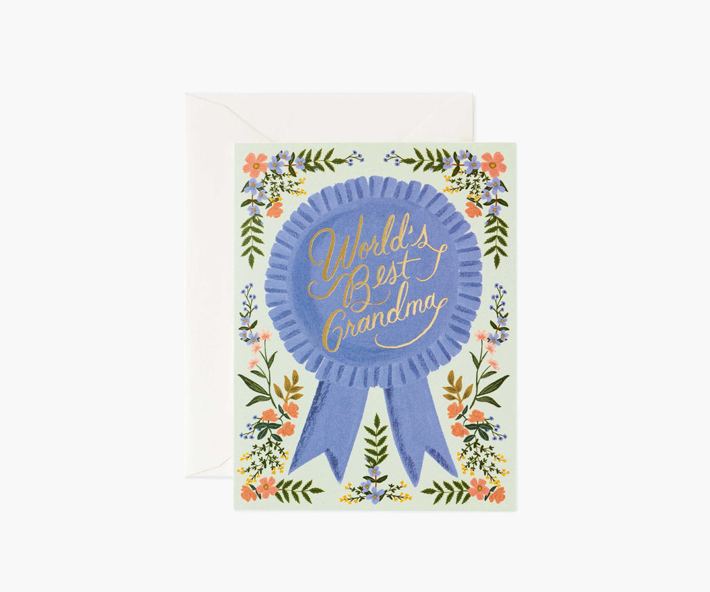 World's Best Grandma Mother's Day Card - Single Card