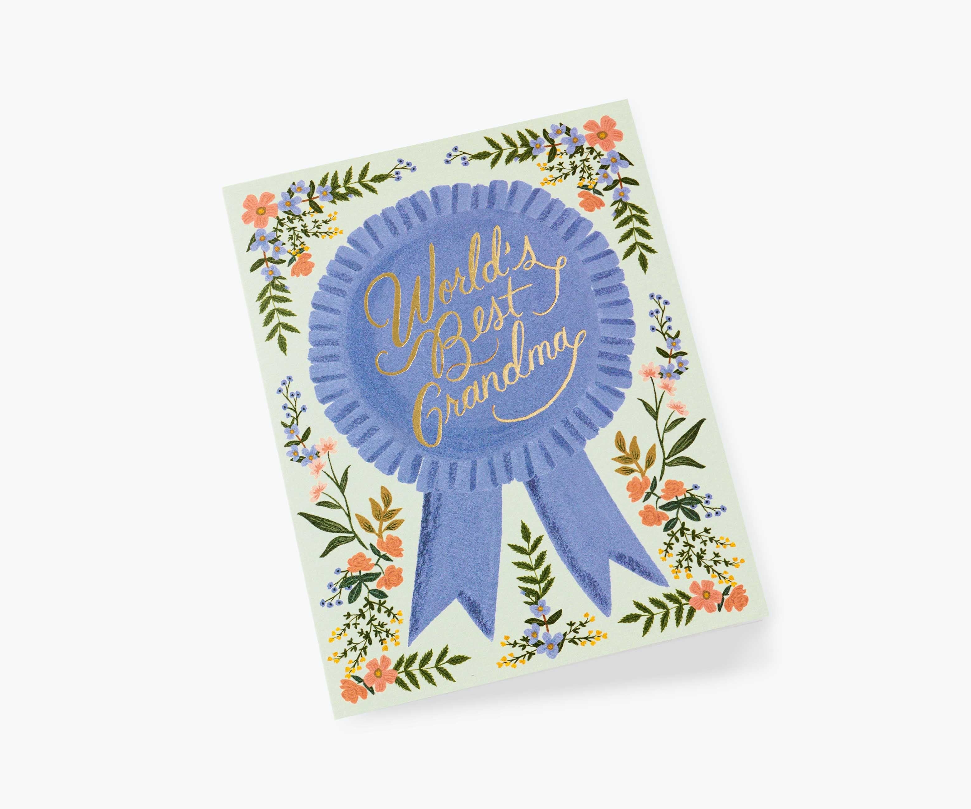 World's Best Grandma Mother's Day Card - Single Card