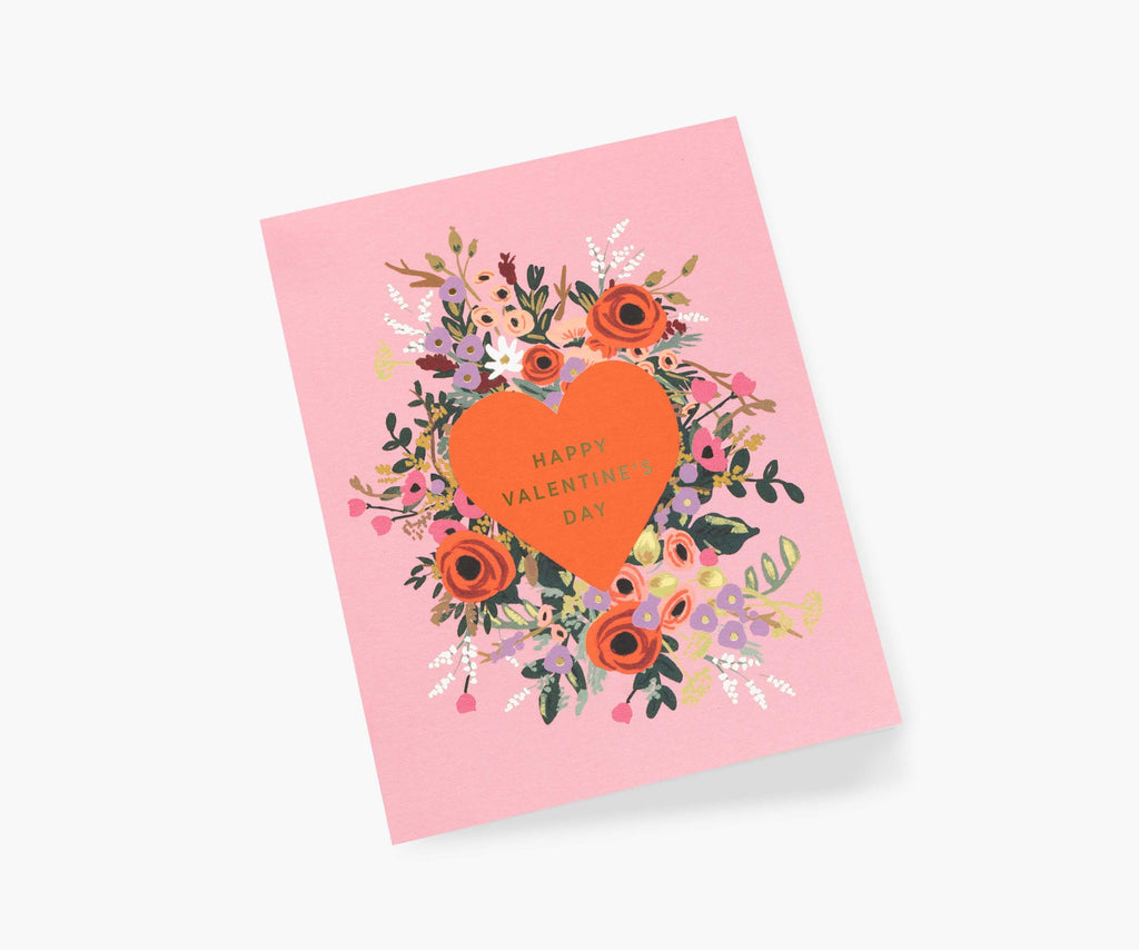 Blooming Heart Valentine Valentine's Day Card - Single Card