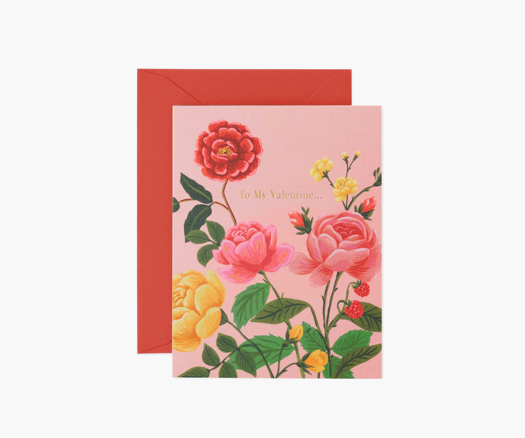 To My Valentine Valentine's Day Card - Single Card