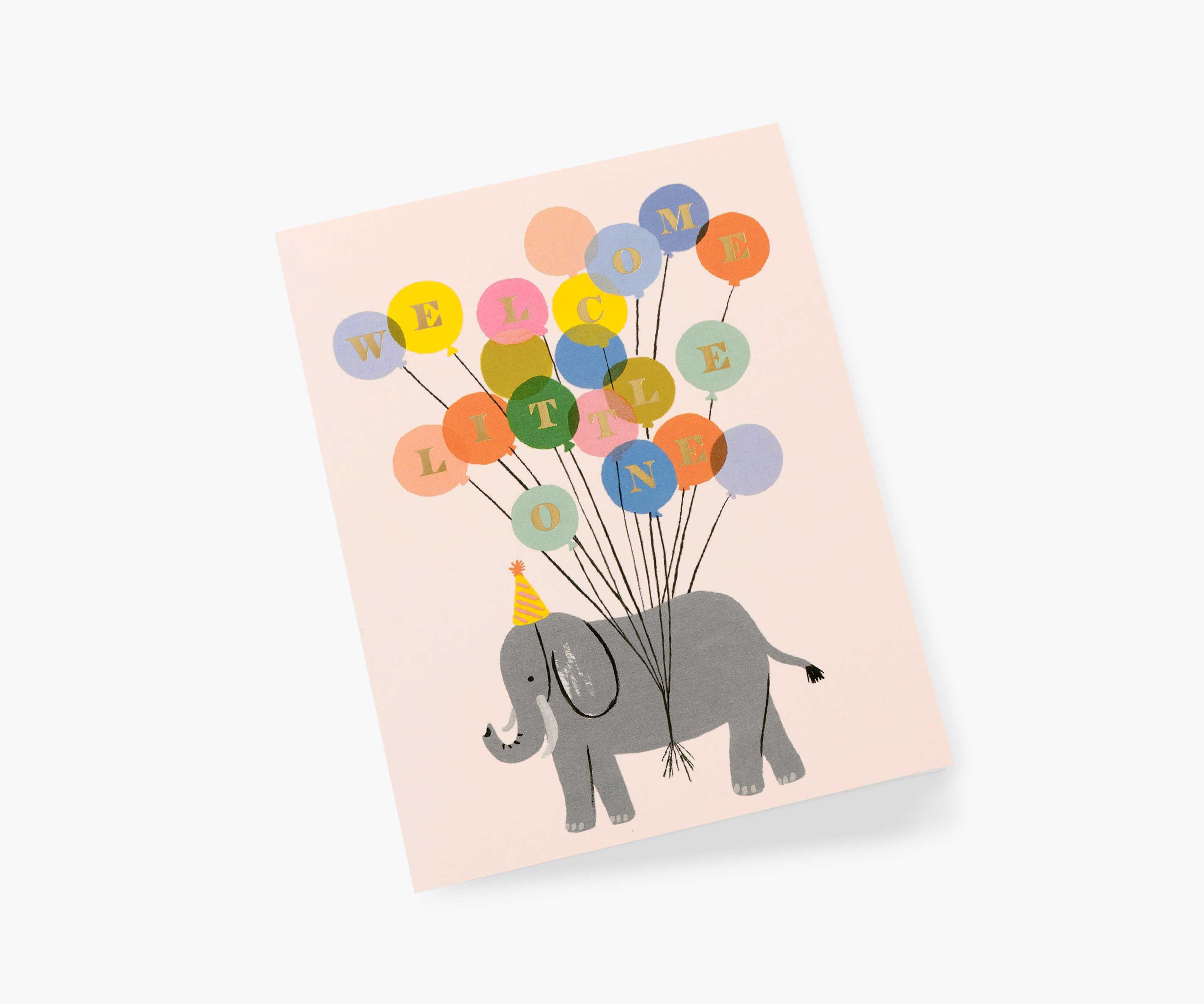 Welcome Elephant Baby Card - Single Card