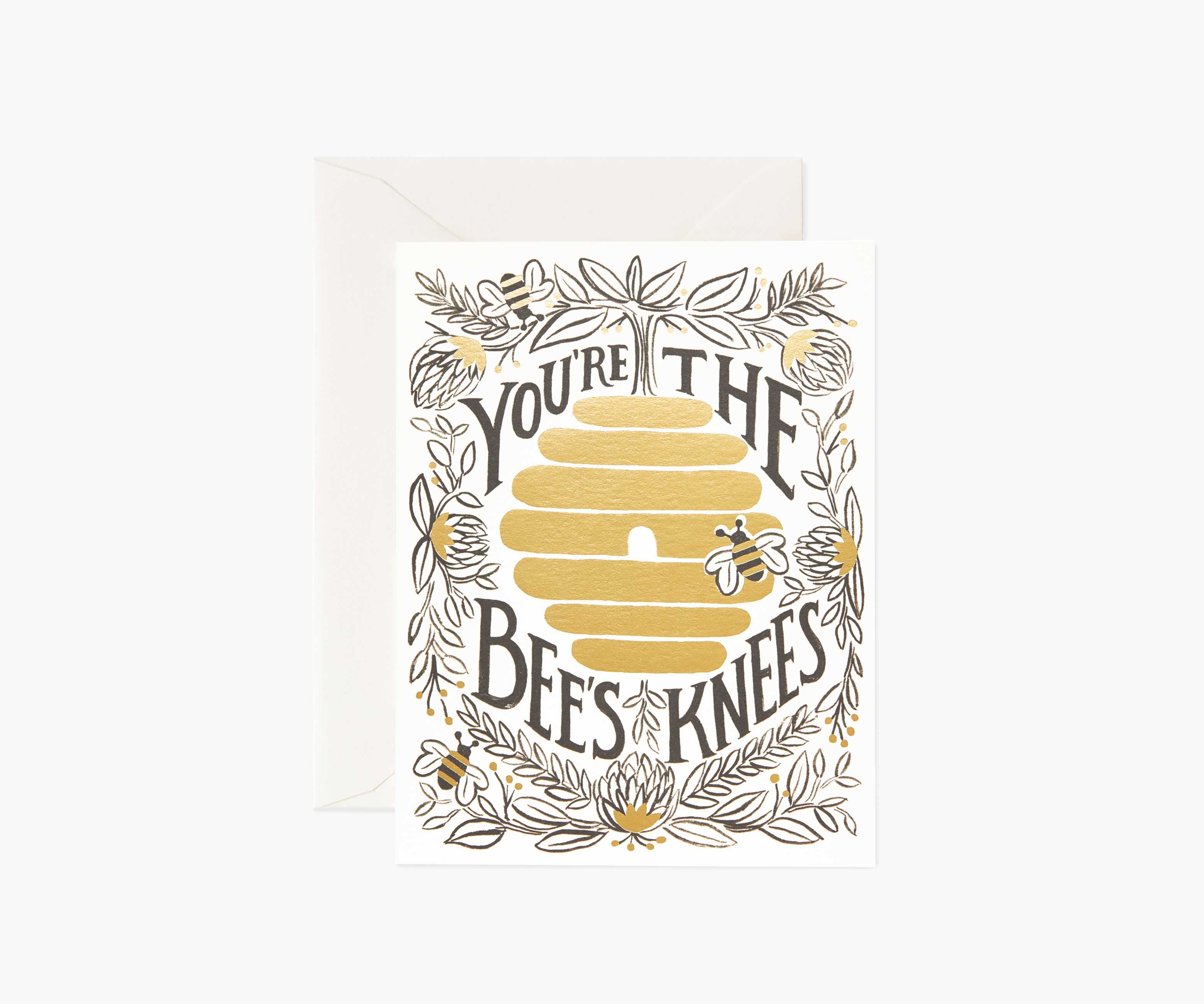 You're the Bee's Knees Love & Friendship Card - Single Card