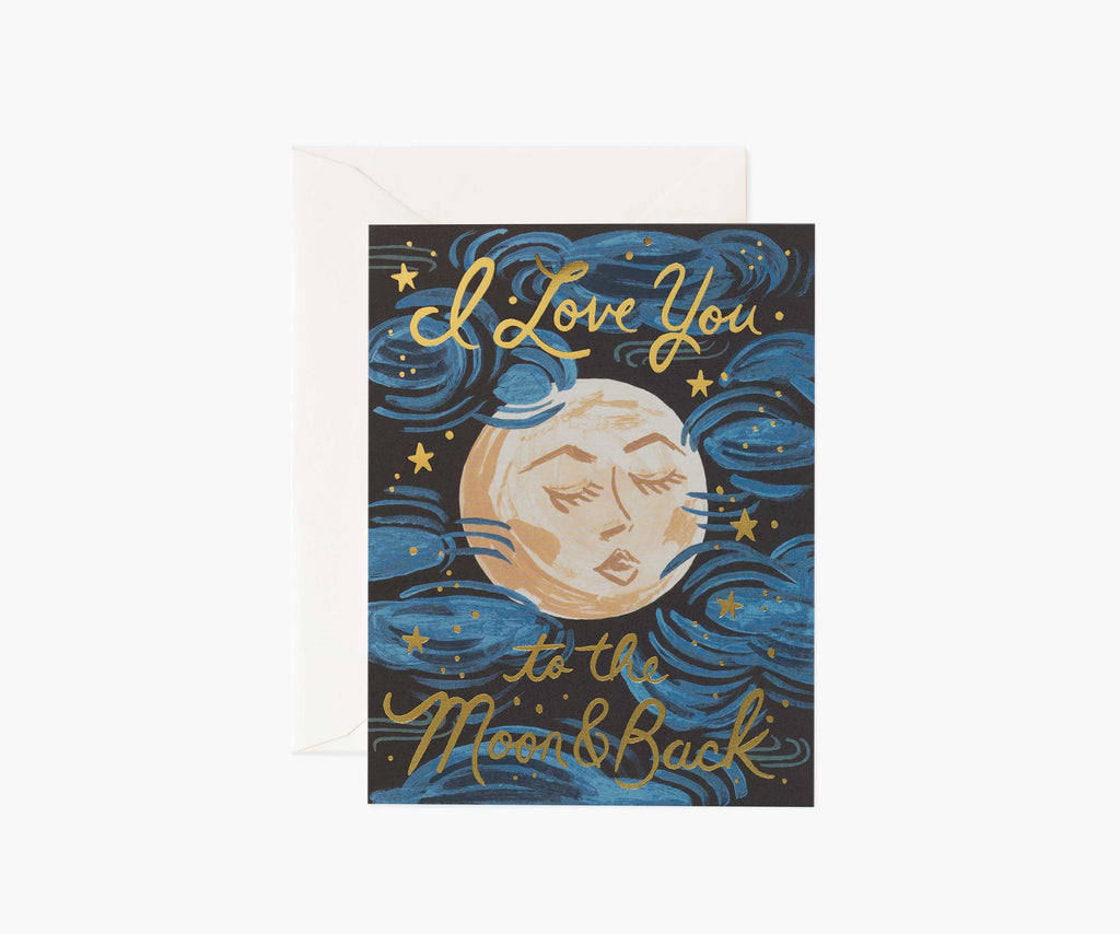 To the Moon and Back Love & Friendship Card - Single Card
