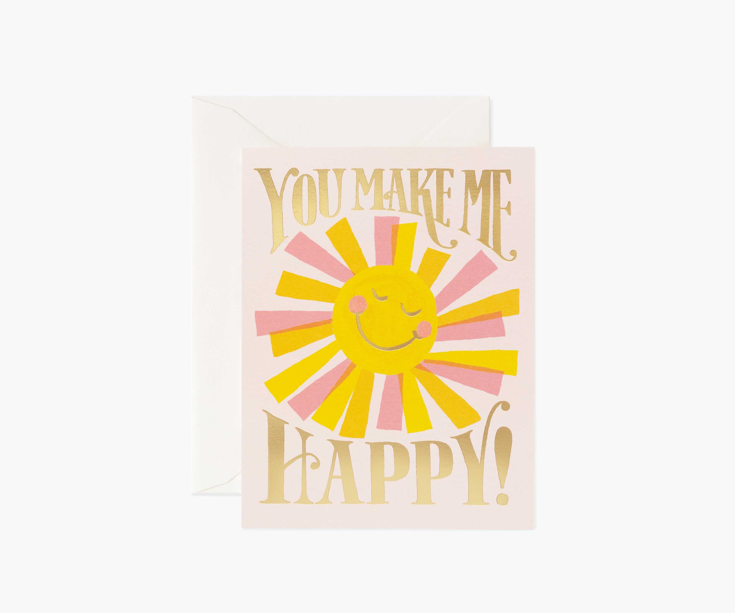 You Make Me Happy Love & Friendship Card - Single Card