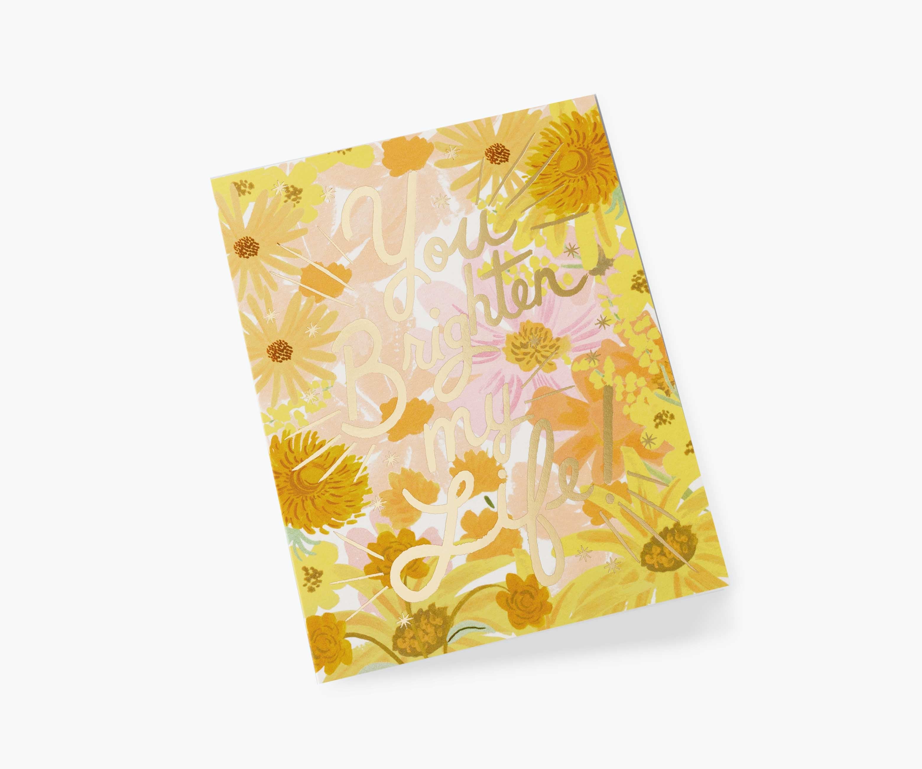 You Brighten My Life Love & Friendship Card - Single Card