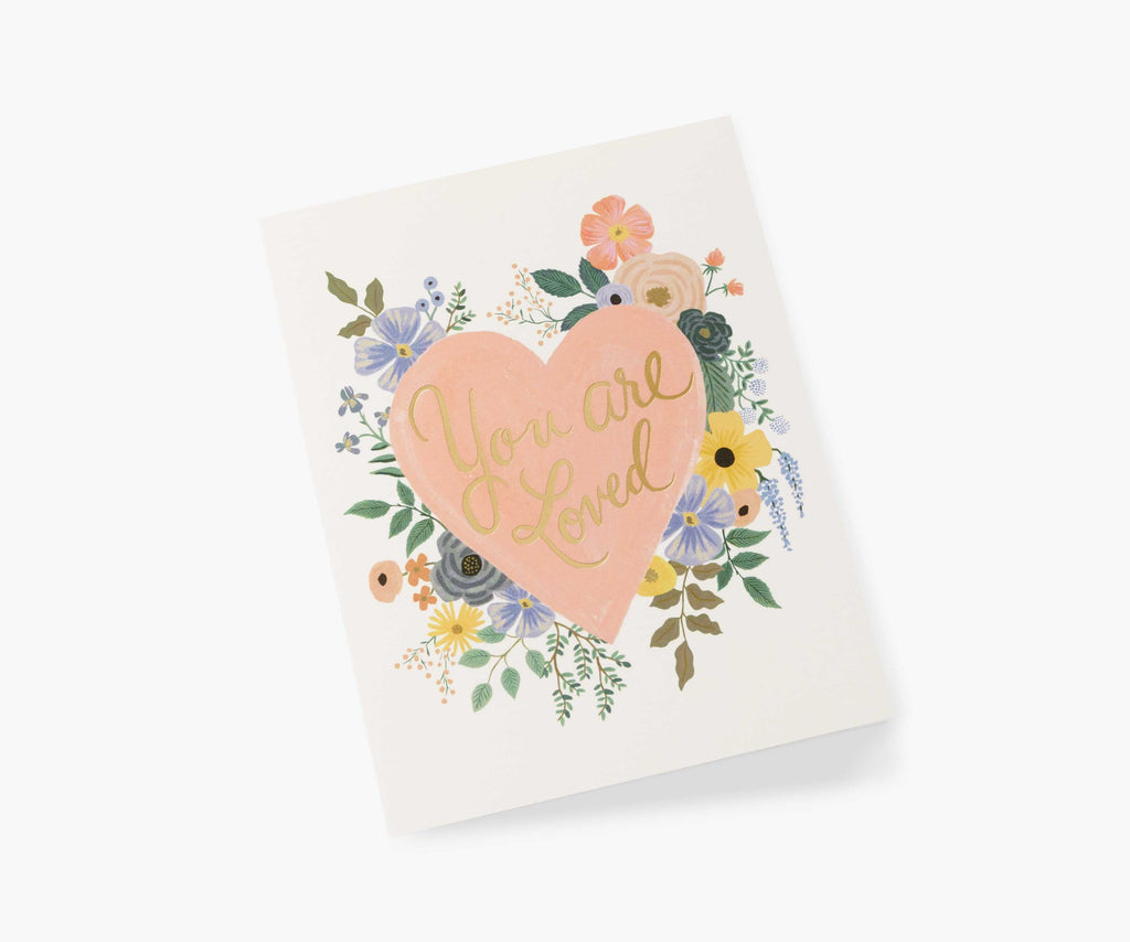 You Are Loved Heart Love & Friendship Card - Single Card