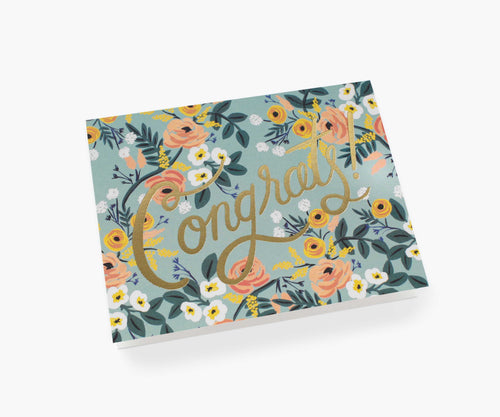Blue Meadow Congrats Card - Single Card