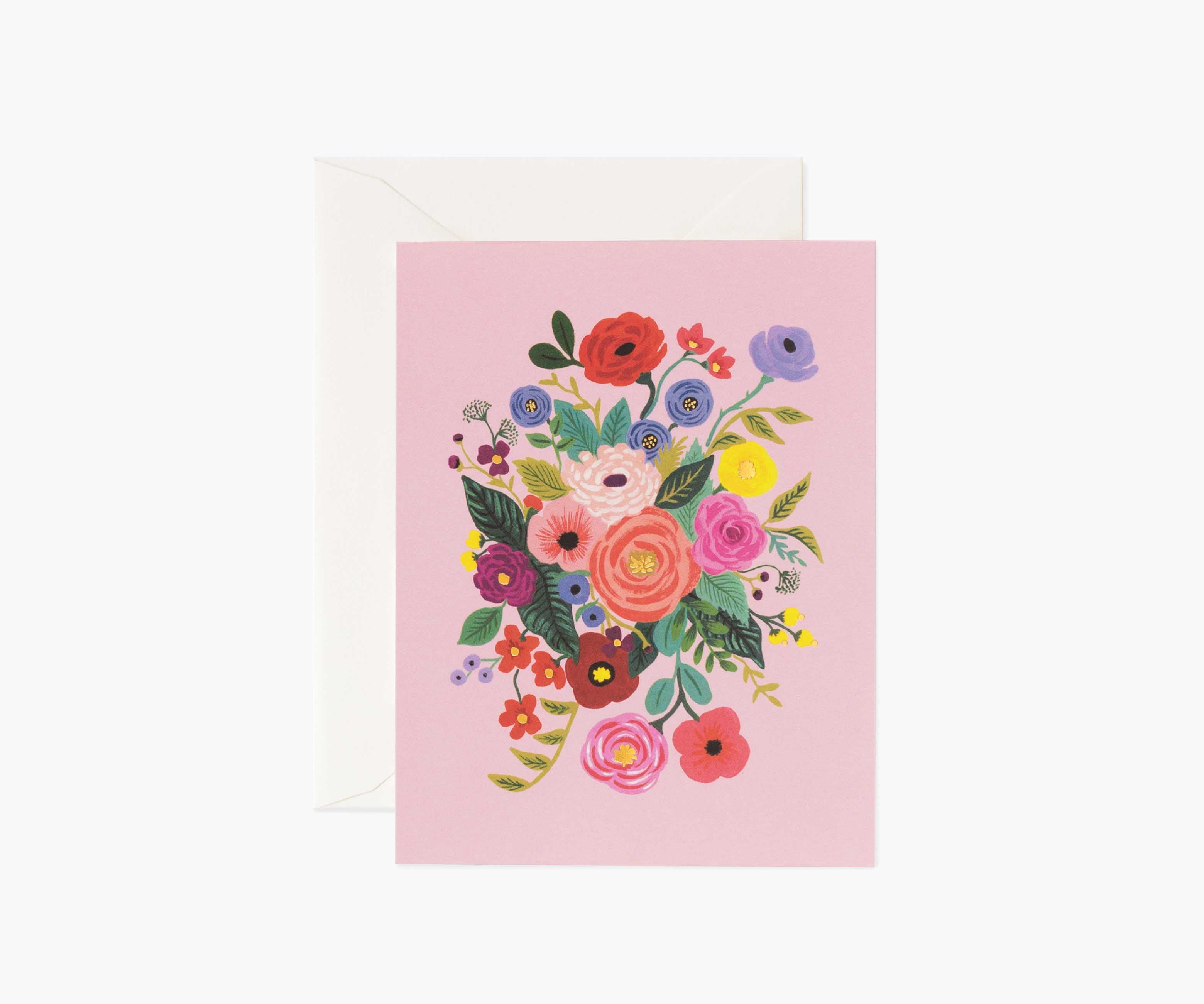 Garden Party Rose Everyday Card - Single Card