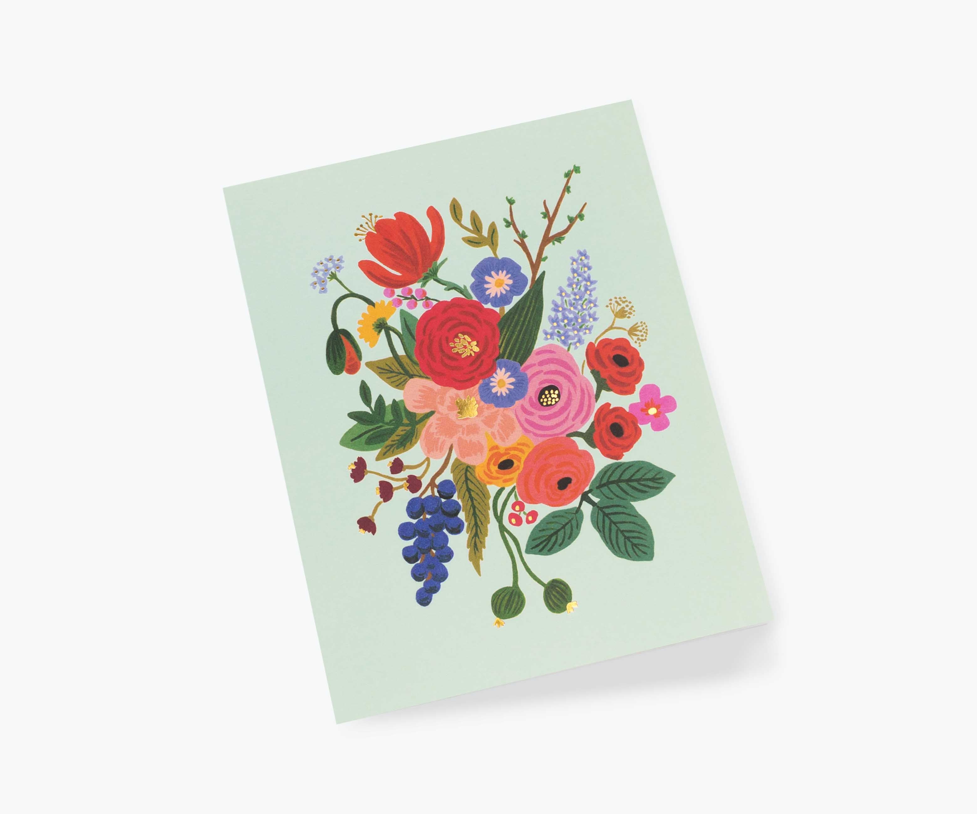 Garden Party Mint Everyday Card - Single Card