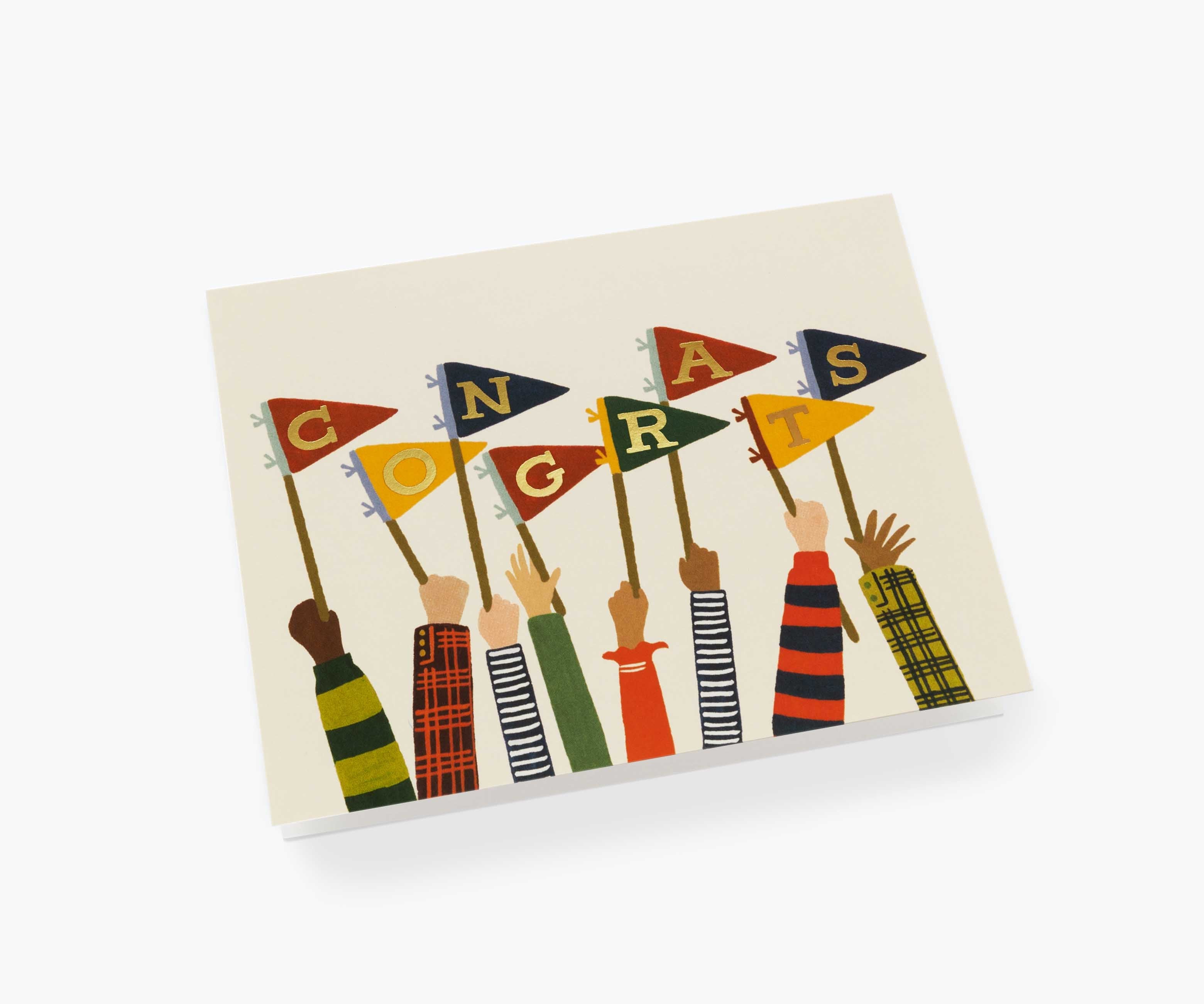 Congrats Pennants Congrats Card - Single Card