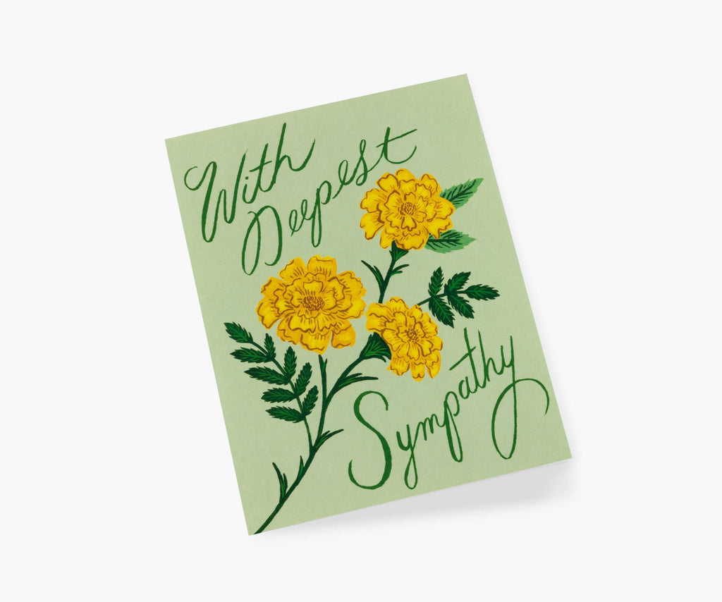 Marigold Sympathy Card - Single Card
