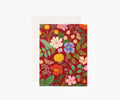 Strawberry Fields Red Everyday Card - Single Card