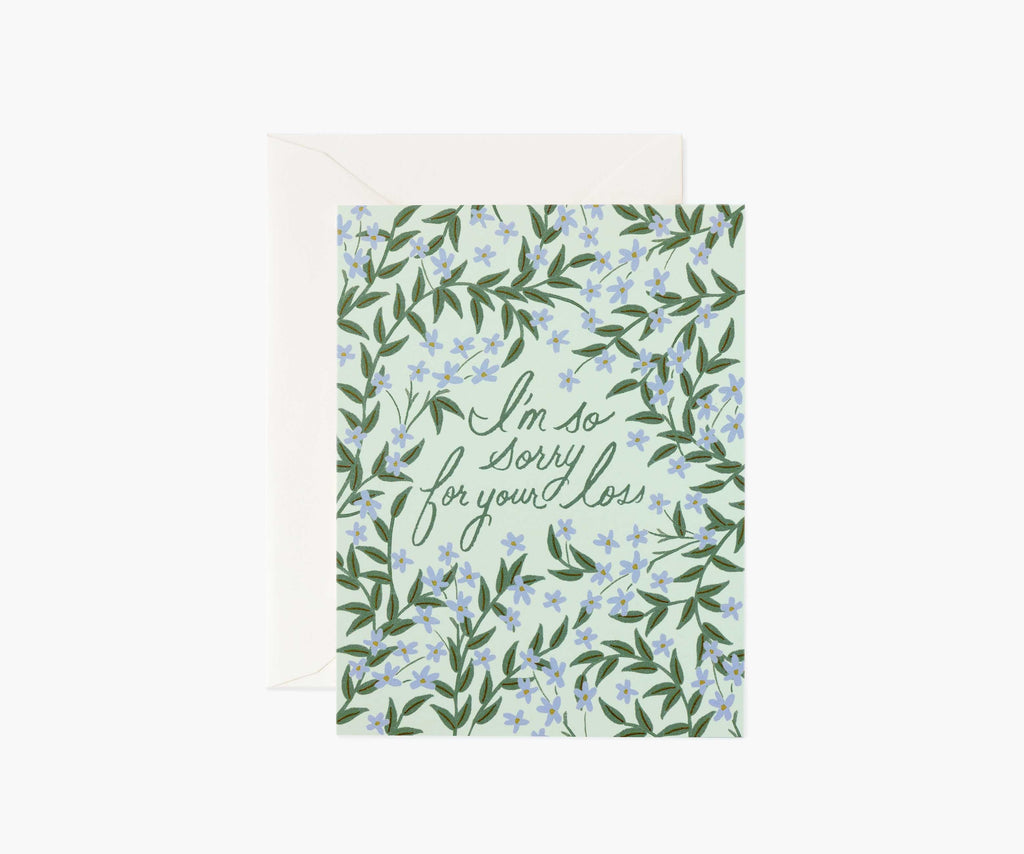 Laurel Sympathy Card - Single Card