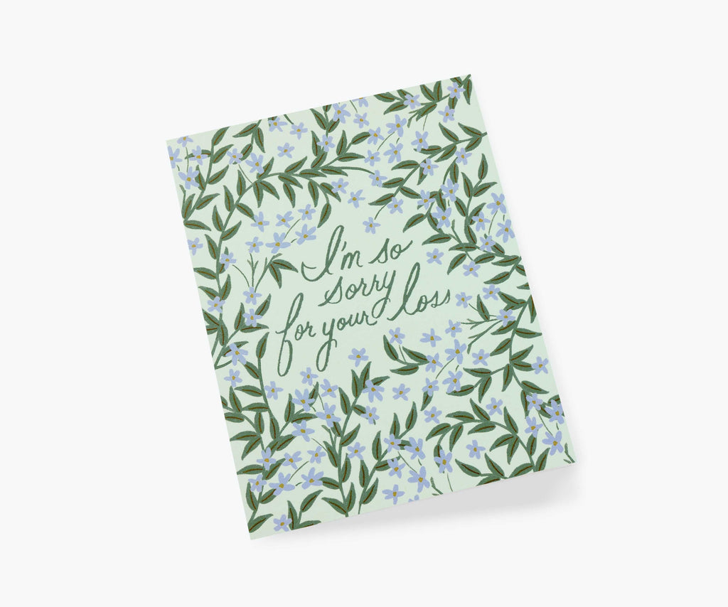 Laurel Sympathy Card - Single Card