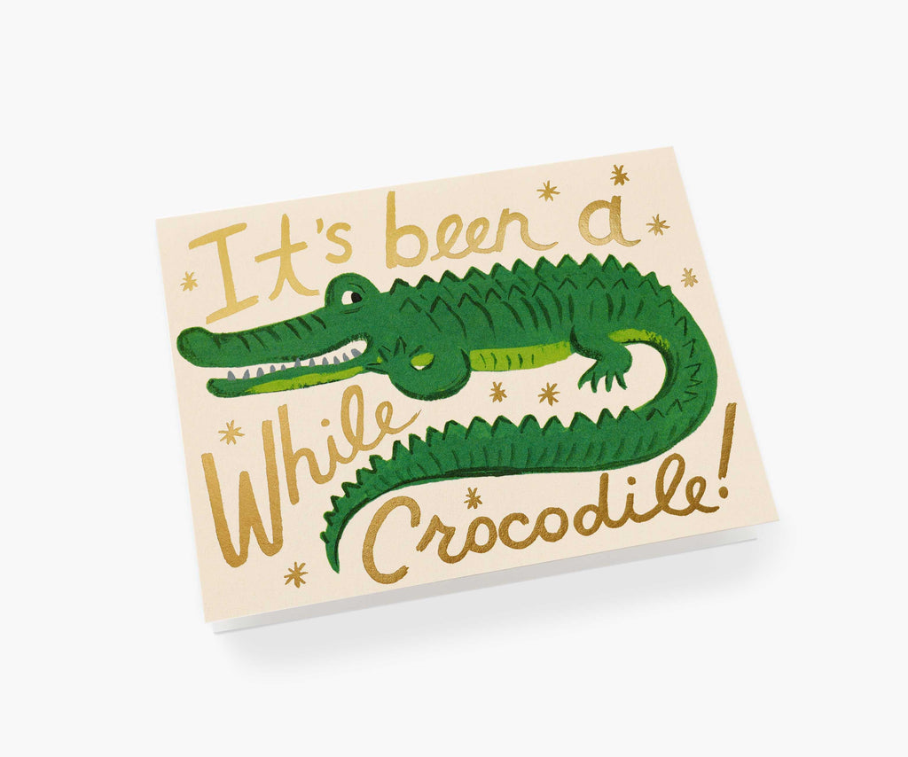 Been a While Crocodile Everyday Card - Single Card