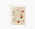 Floral Here for You Sympathy Card - Single Card