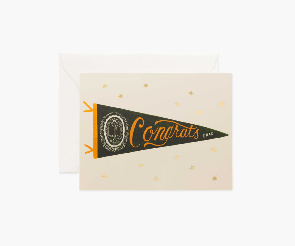 Congrats Pennant Congrats Card - Single Card