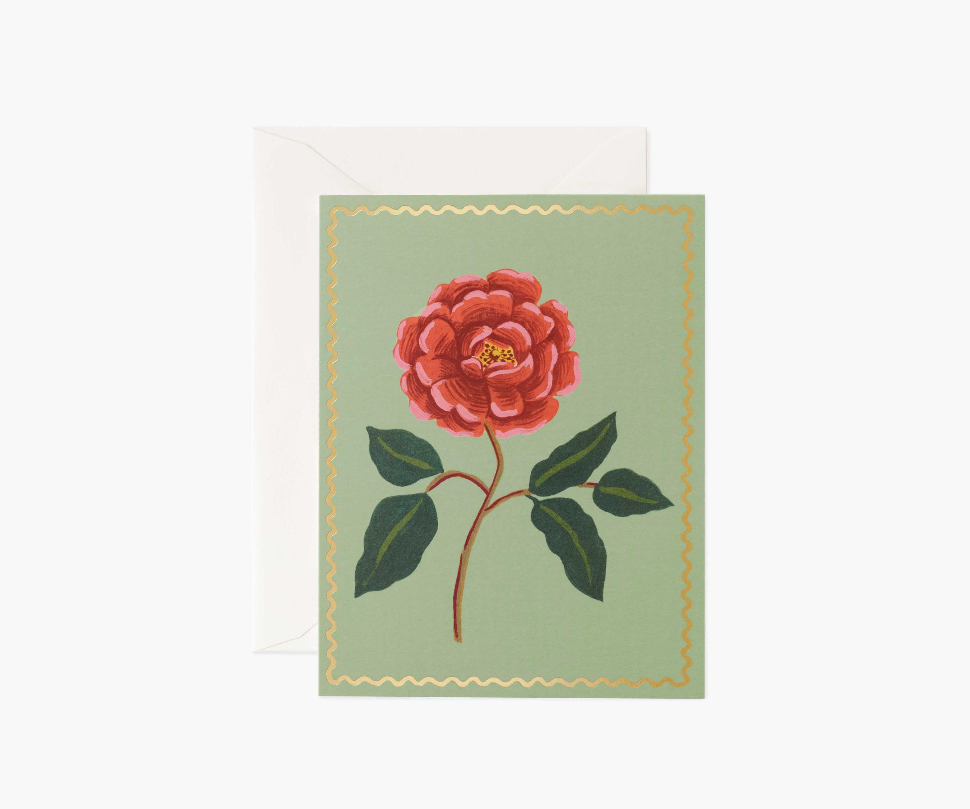 Scarlet Rose Everyday Card - Single Card