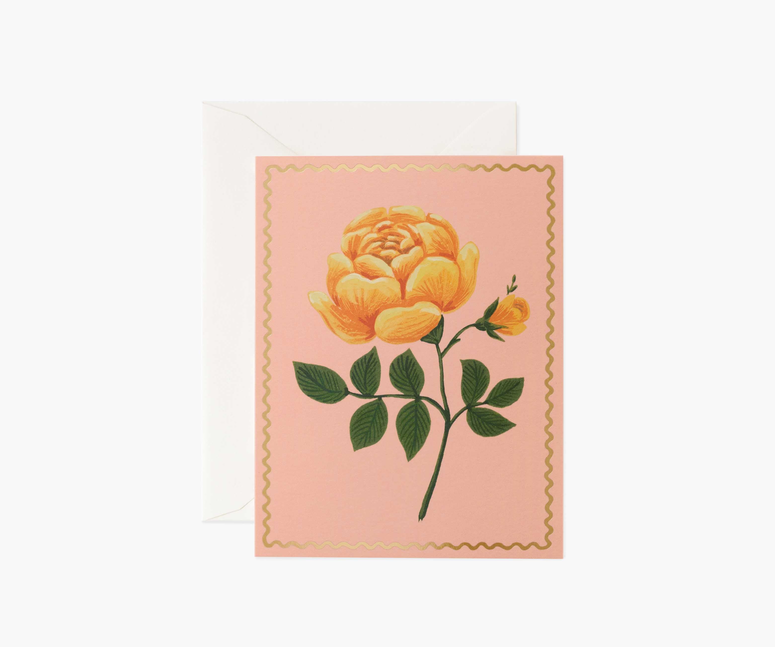 Yellow Rose Everyday Card - Single Card