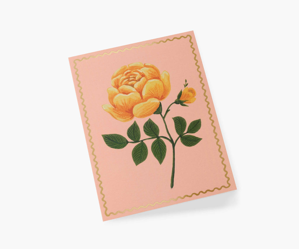 Yellow Rose Everyday Card - Single Card