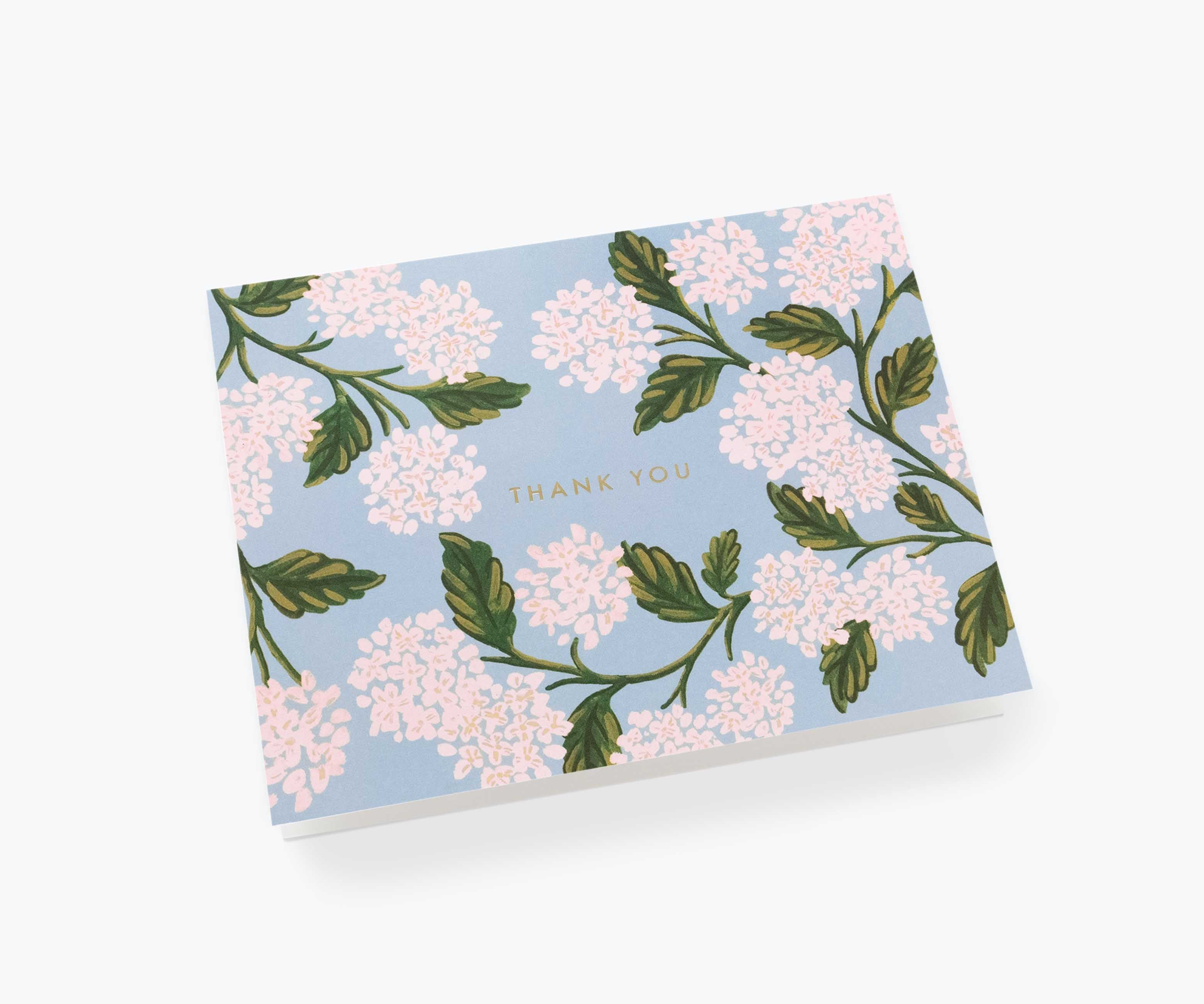 Hydrangea Thank You Card - Single Card