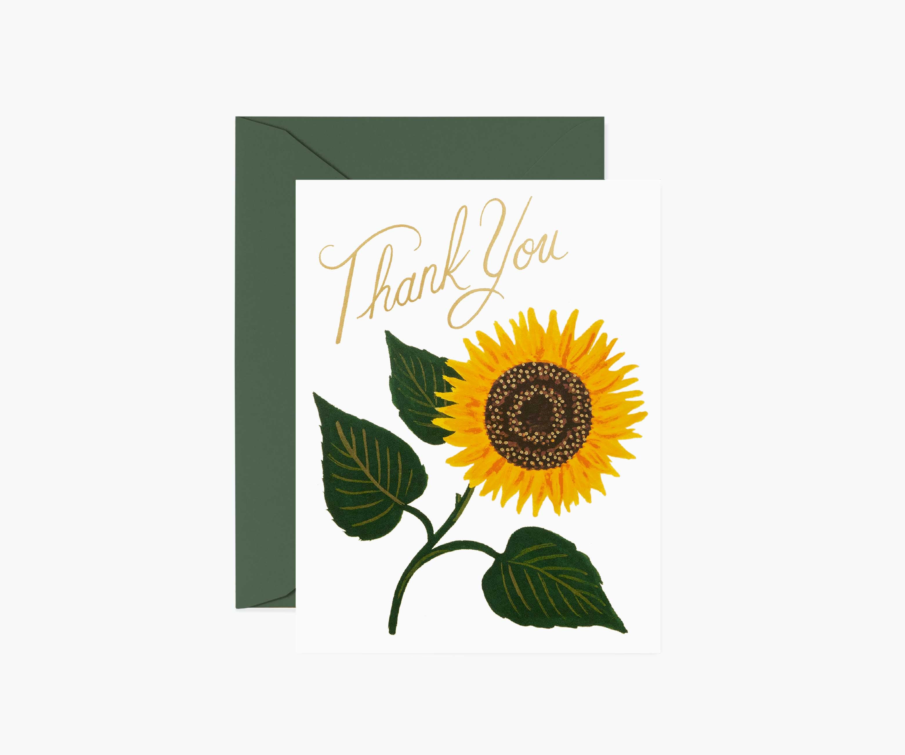 Sunflower Thank You Card - Single Card
