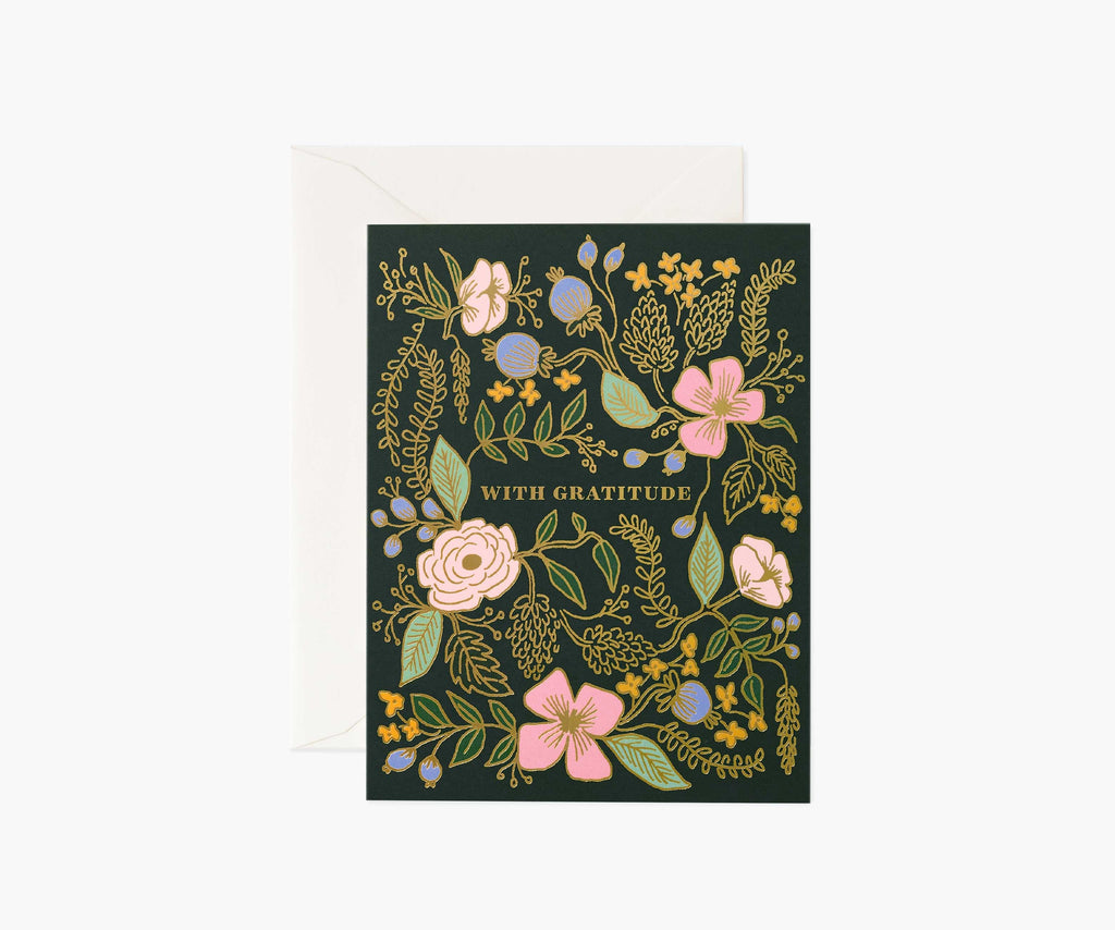 With Gratitude Thank You Card - Single Card