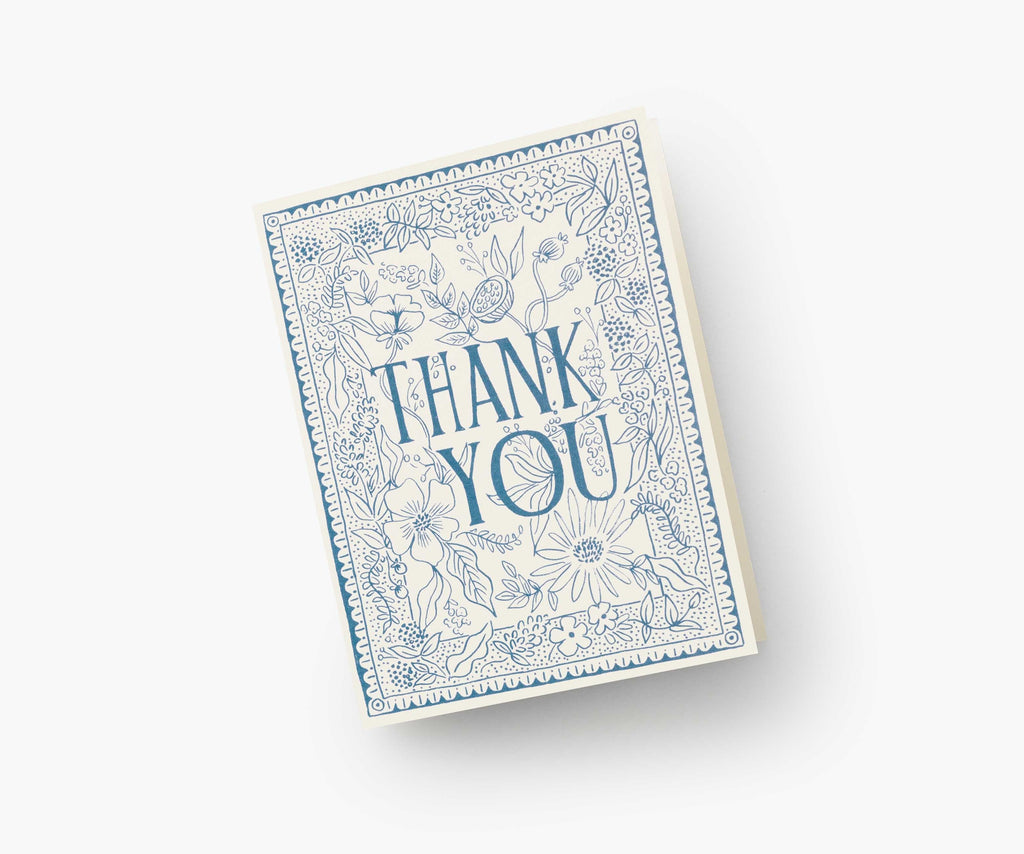 Delft Thank You Card - Single Card
