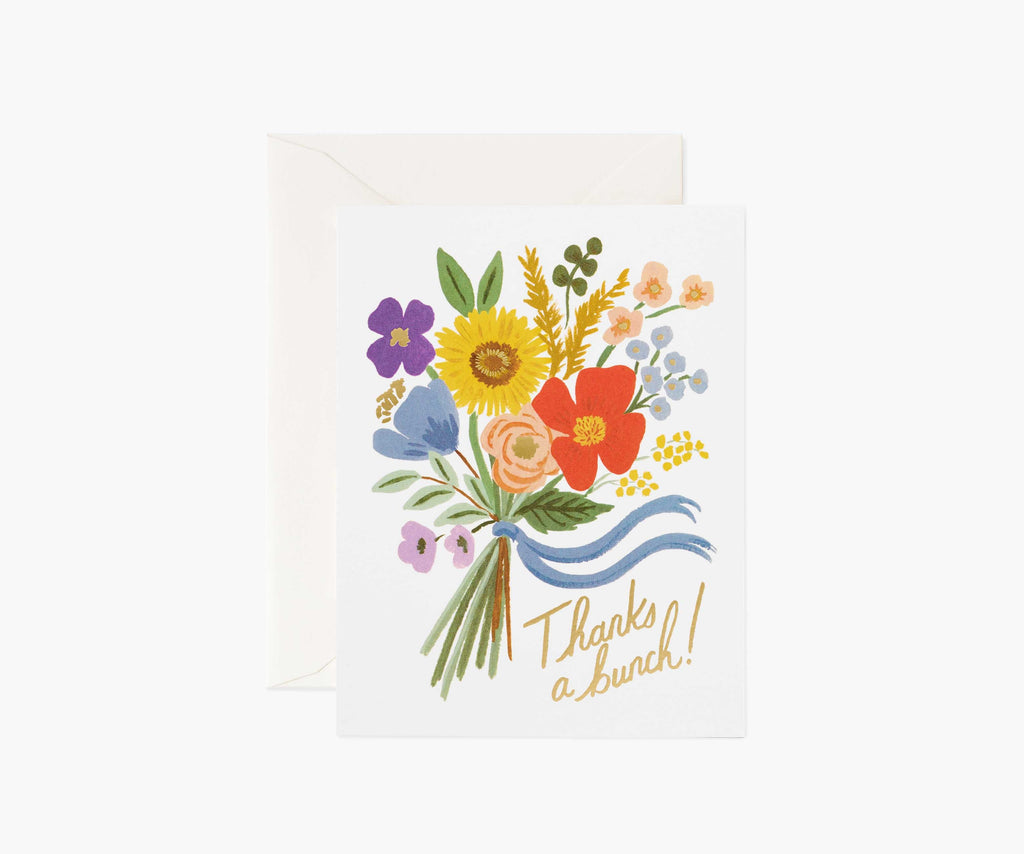 Thanks a Bunch Thank You Card - Single Card
