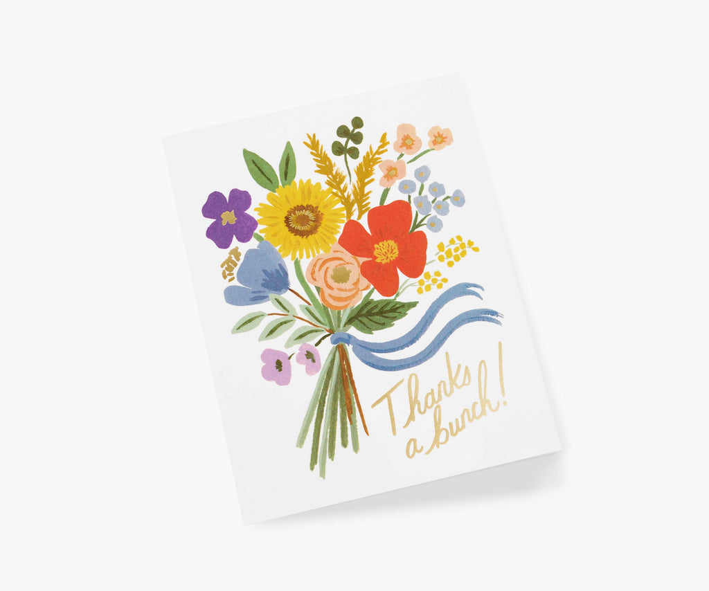 Thanks a Bunch Thank You Card - Single Card