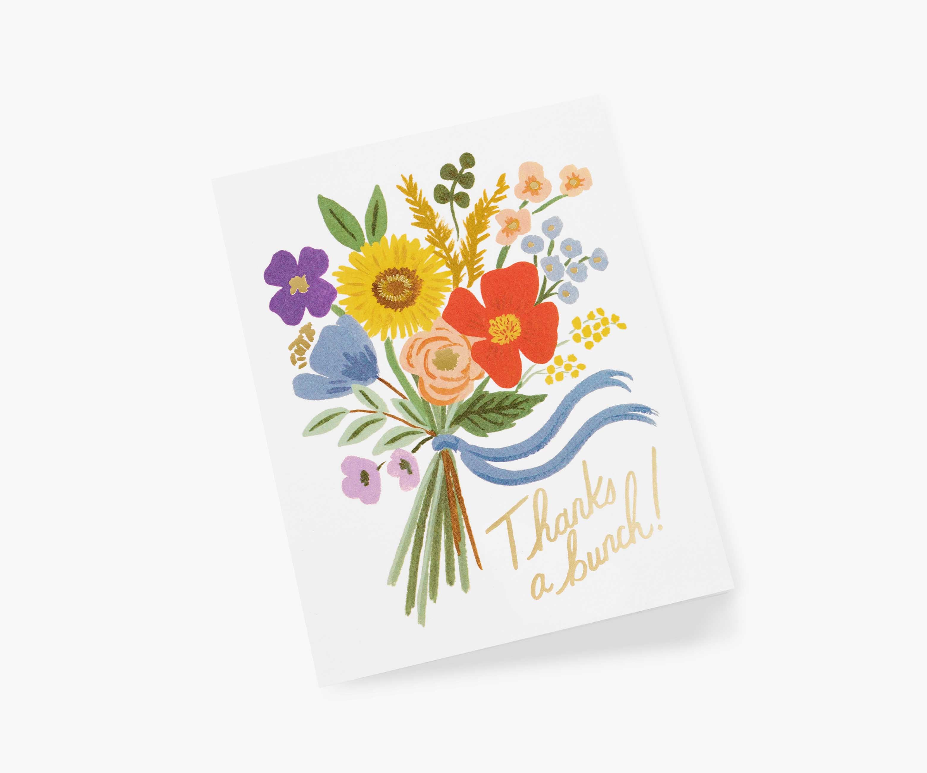 Thanks a Bunch Thank You Card - Single Card