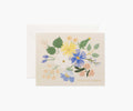 Garden Party Blue Thank You Card - Single Card