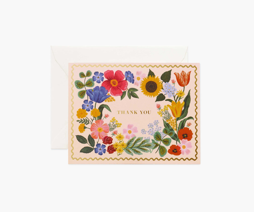 Blossom Thank You Card - Single Card