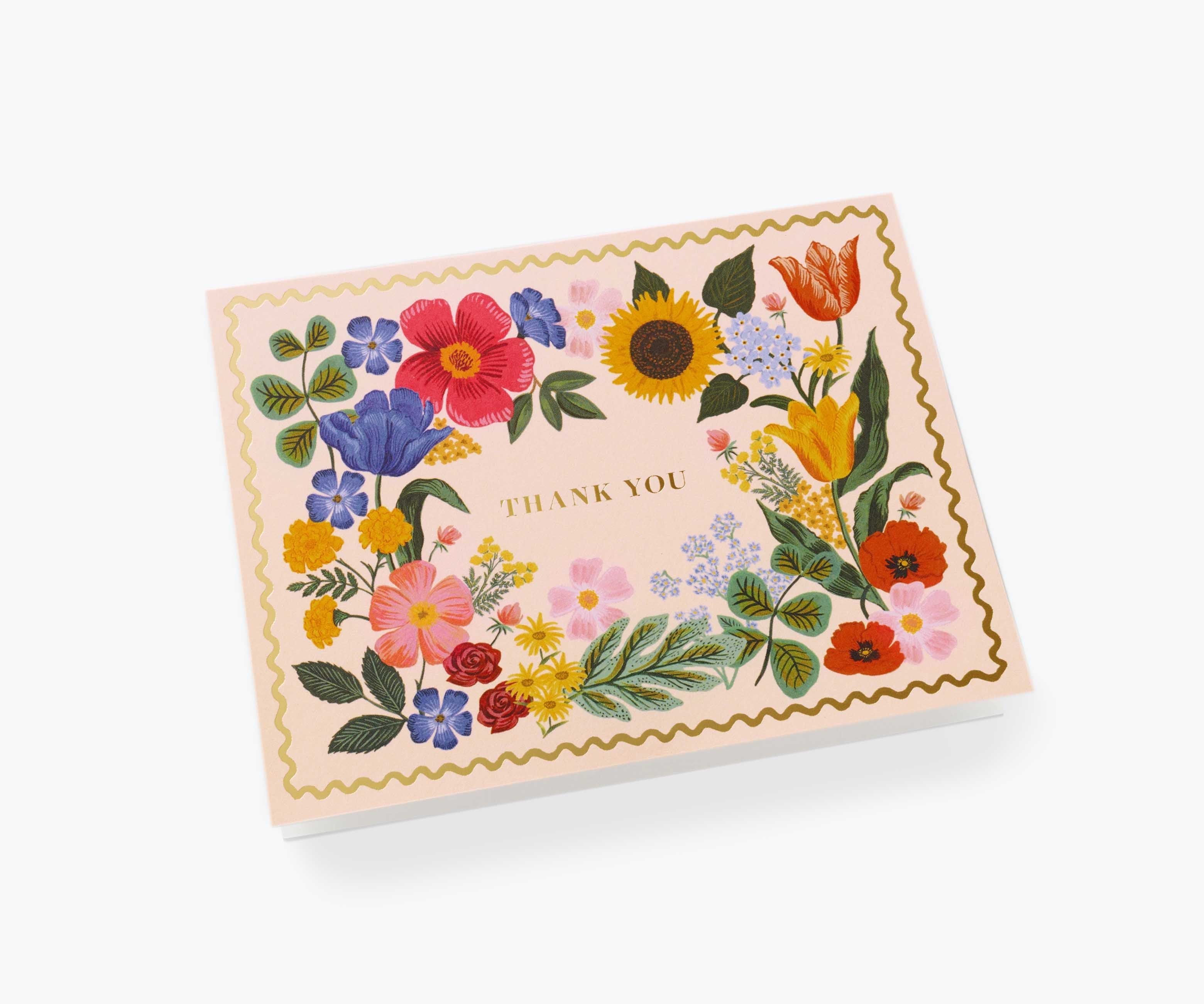 Blossom Thank You Card - Single Card