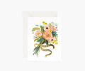 Best Wishes Bouquet Wedding Card - Single Card