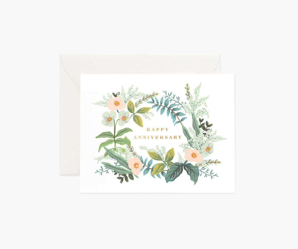 Anniversary Bouquet Anniversary Card - Single Card