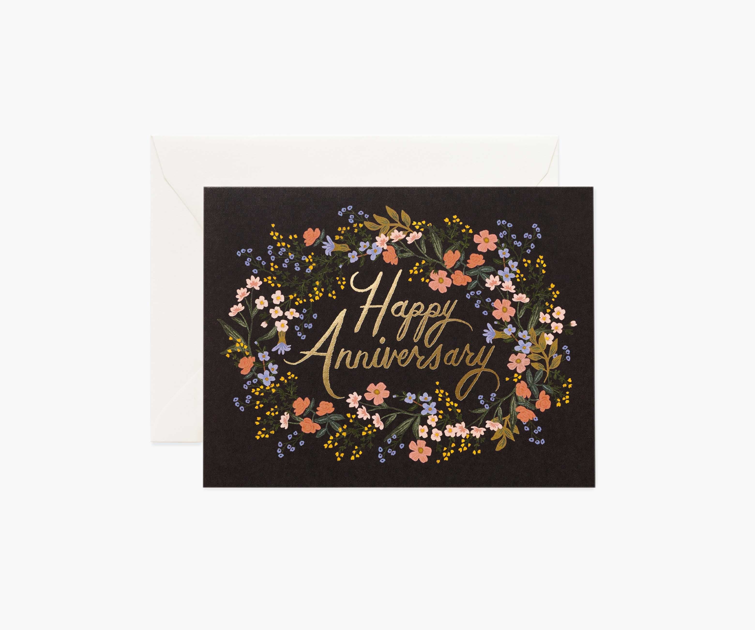 Anniversary Wreath Anniversary Card - Single Card