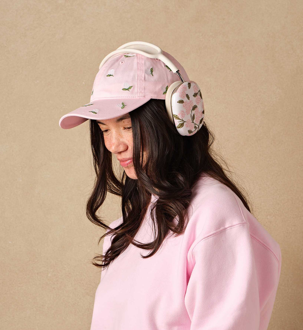 Baseball Cap - Pink Hydrangea