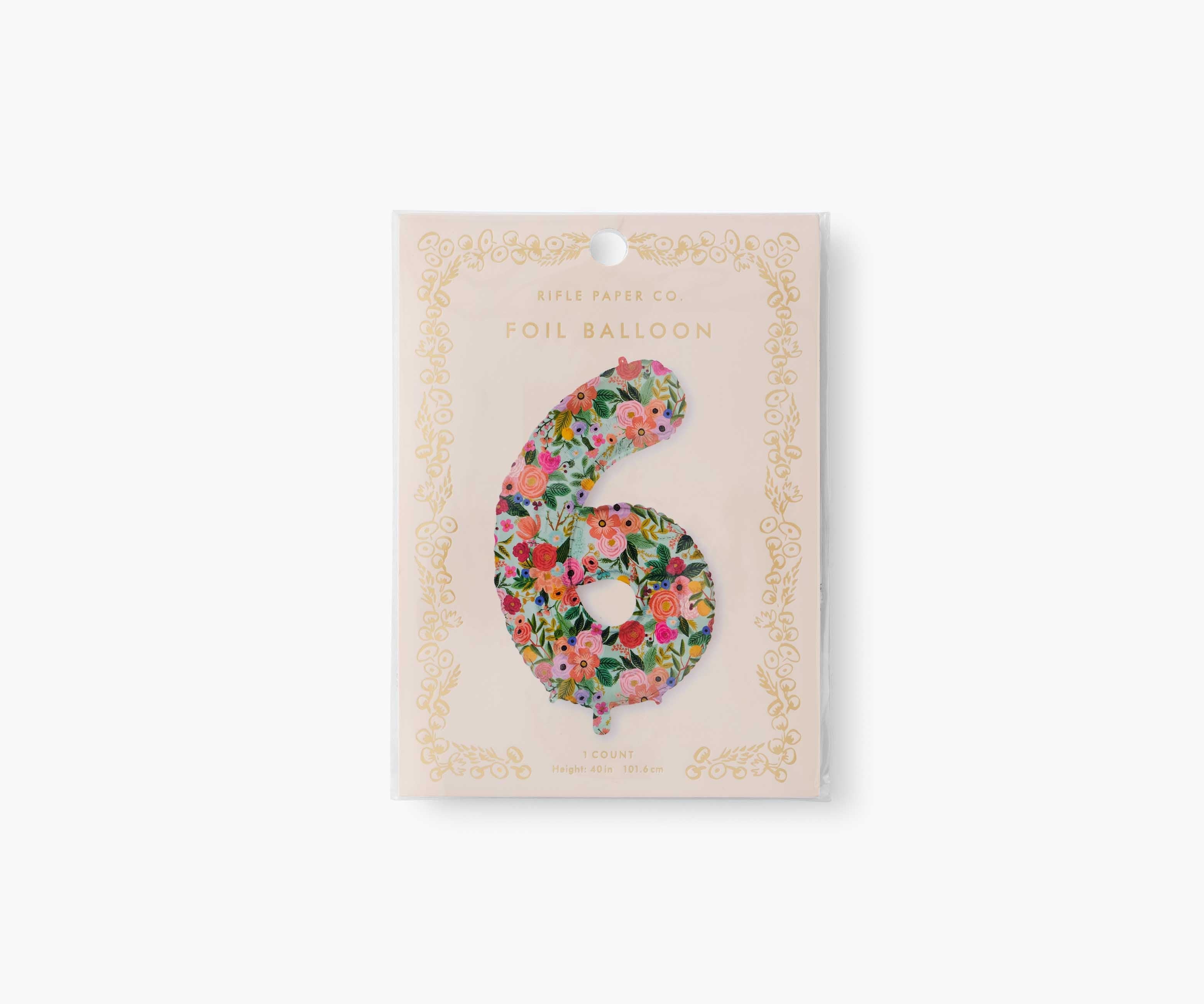 Numbered Foil Balloon - Garden Party