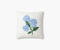 Hydrangea Bouquet Embellished Pillow - Cream