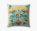 Marisol Embroidered Pillow - Light Green
