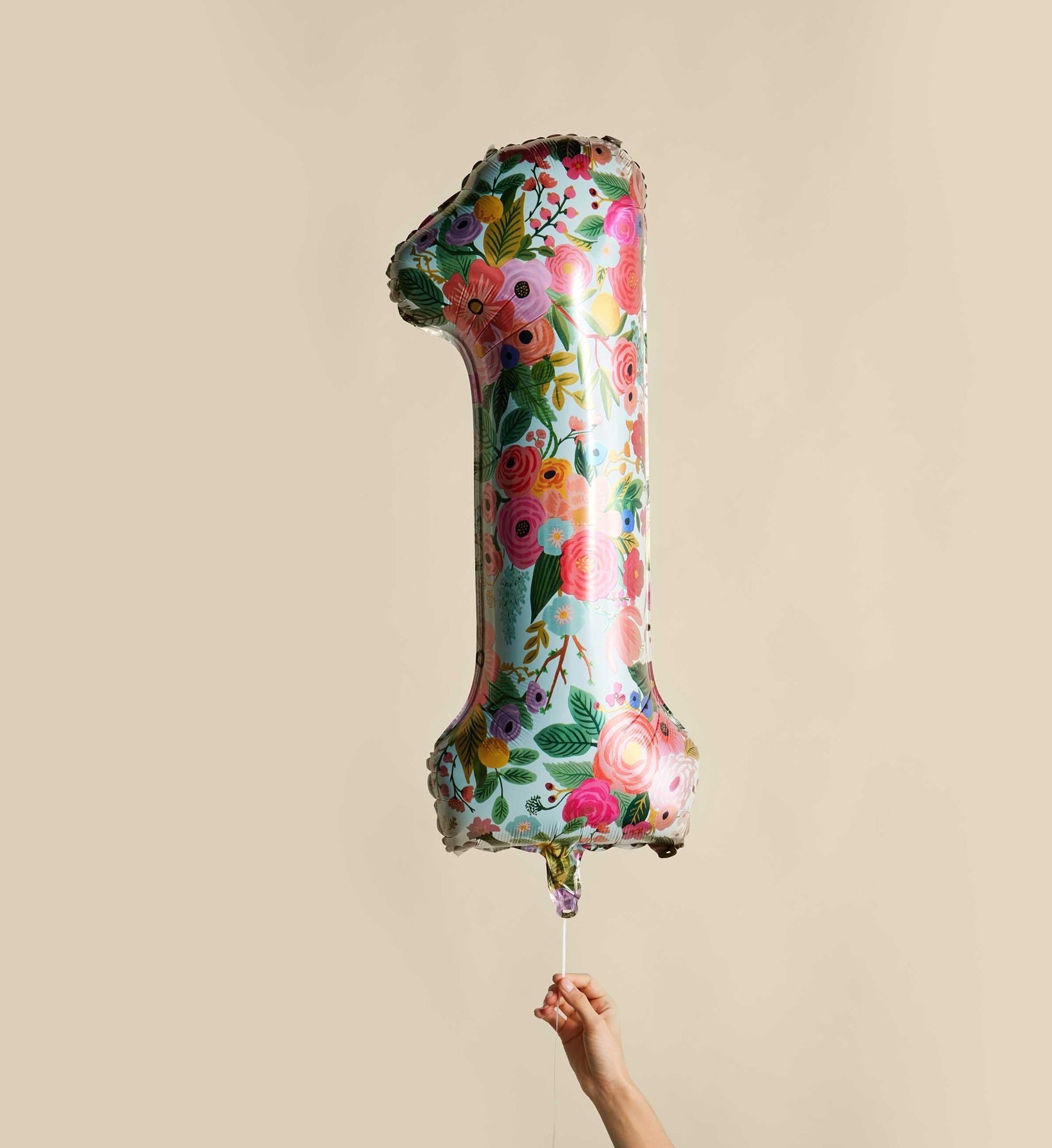 Numbered Foil Balloon - Garden Party