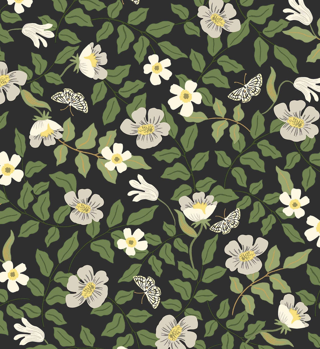 Primrose Peel & Stick Wallpaper - Linen & Black