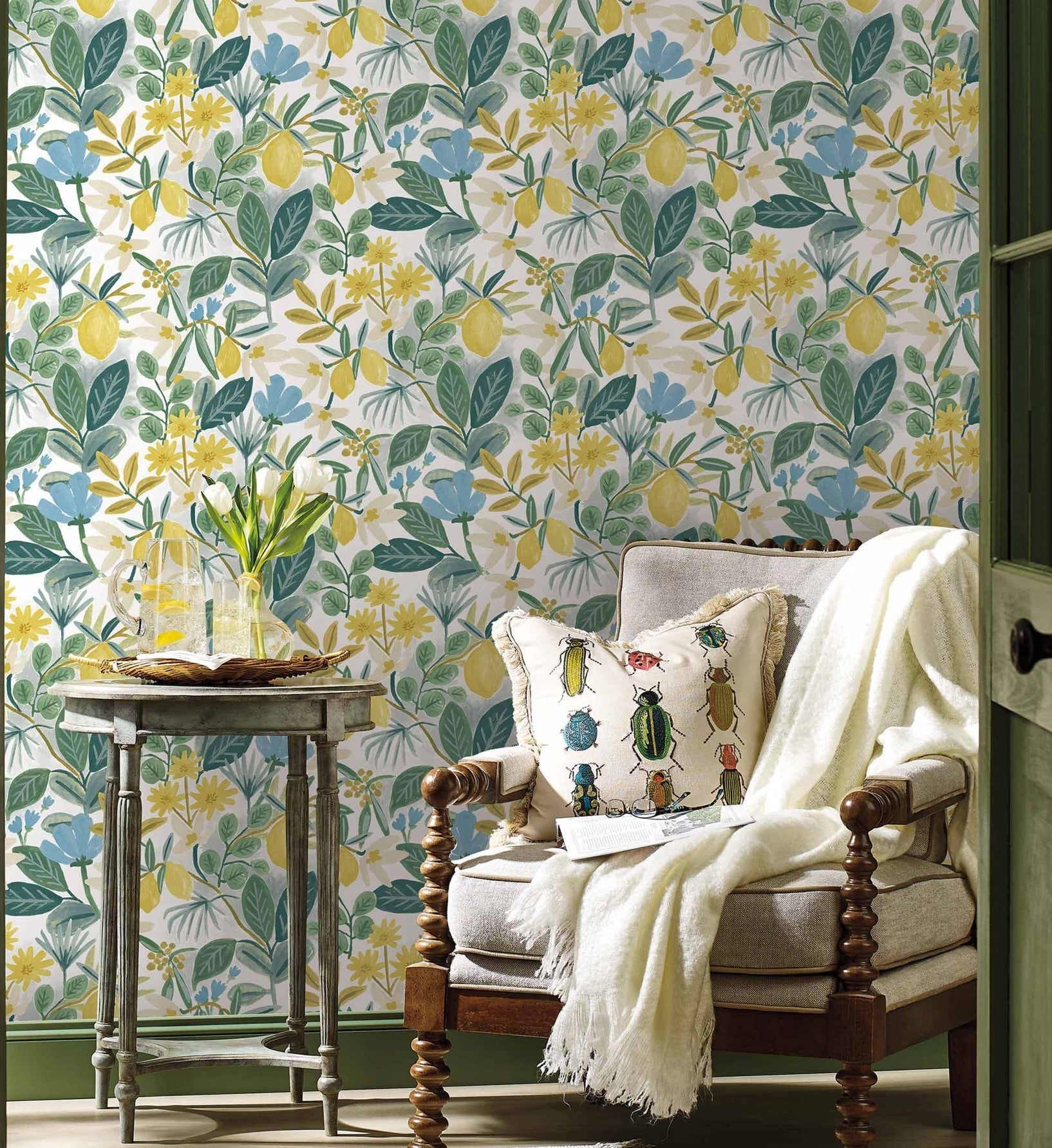 Amalfi Peel & Stick Wallpaper - Blue & Green