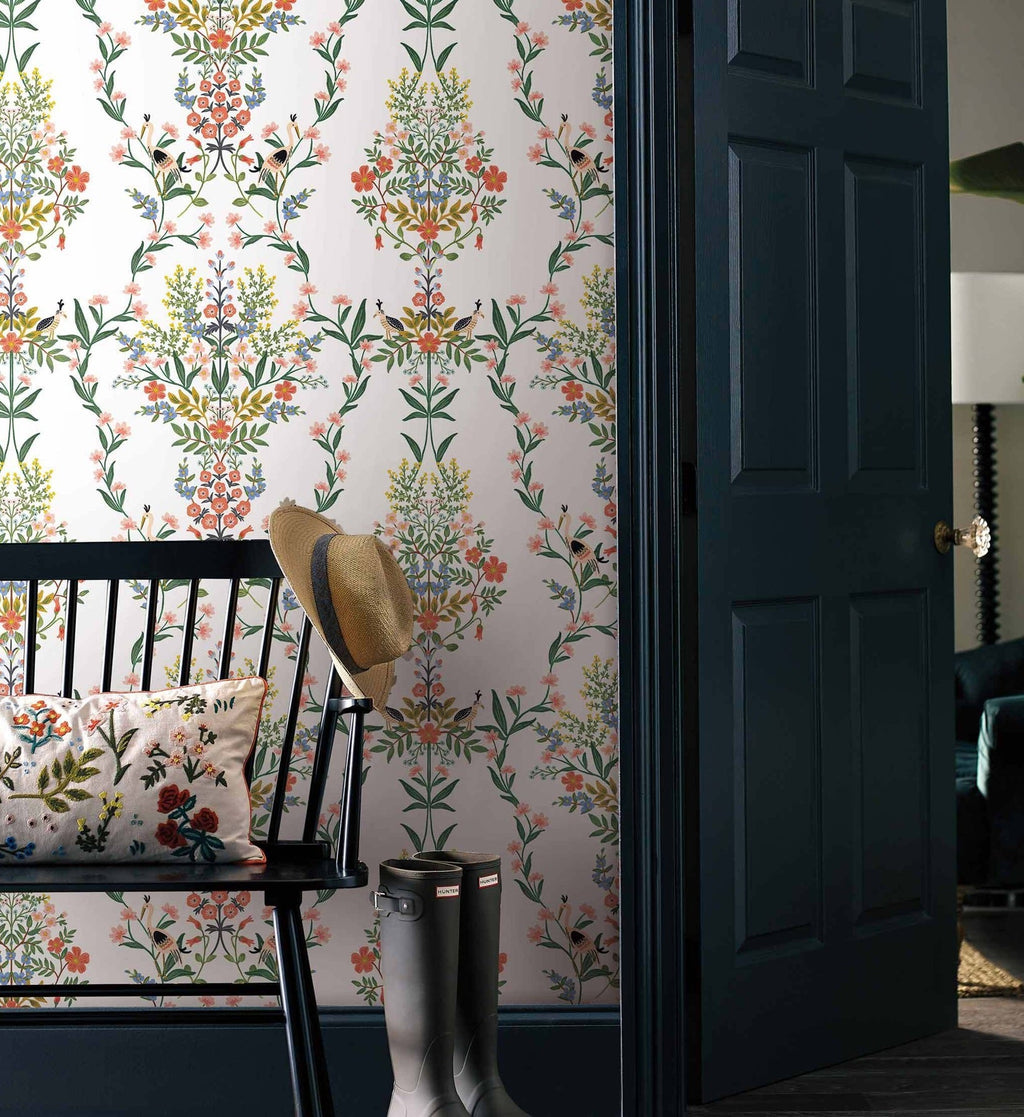 Luxembourg Peel & Stick Wallpaper - White Multi