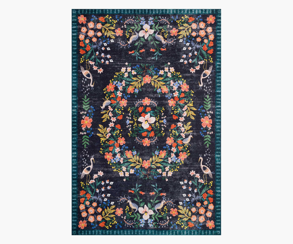 Palais Luxembourg Printed Rug - Navy